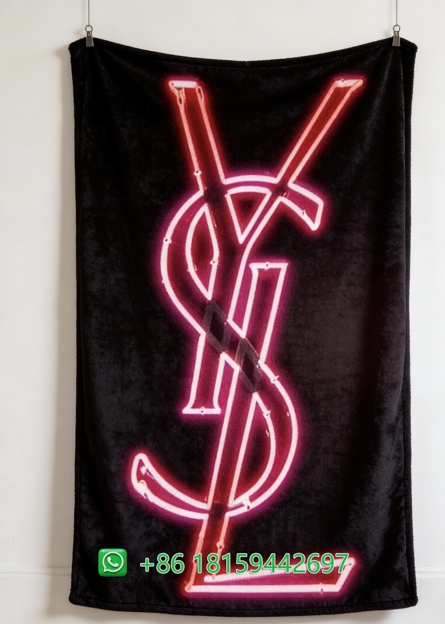 Yves Saint Laurent Throw Blankets